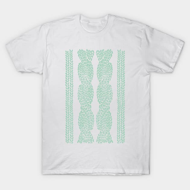 Cable Knit Mint T-Shirt by ProjectM